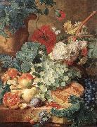 HUYSUM, Jan van Fruit Still-Life s oil